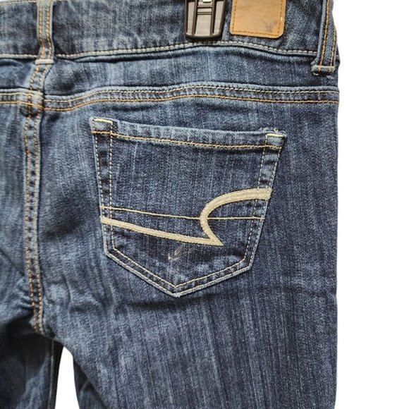 American Eagle Outfitters Jeans Women's Size 10 Blue Stretch Flare Artist - Picture 10 of 16